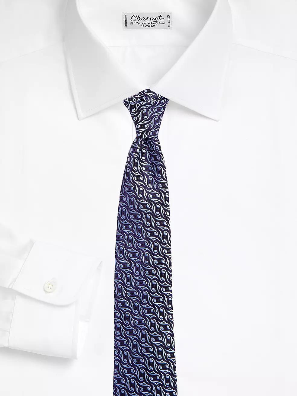 Mens Pin Dot Silk Tie Product Image