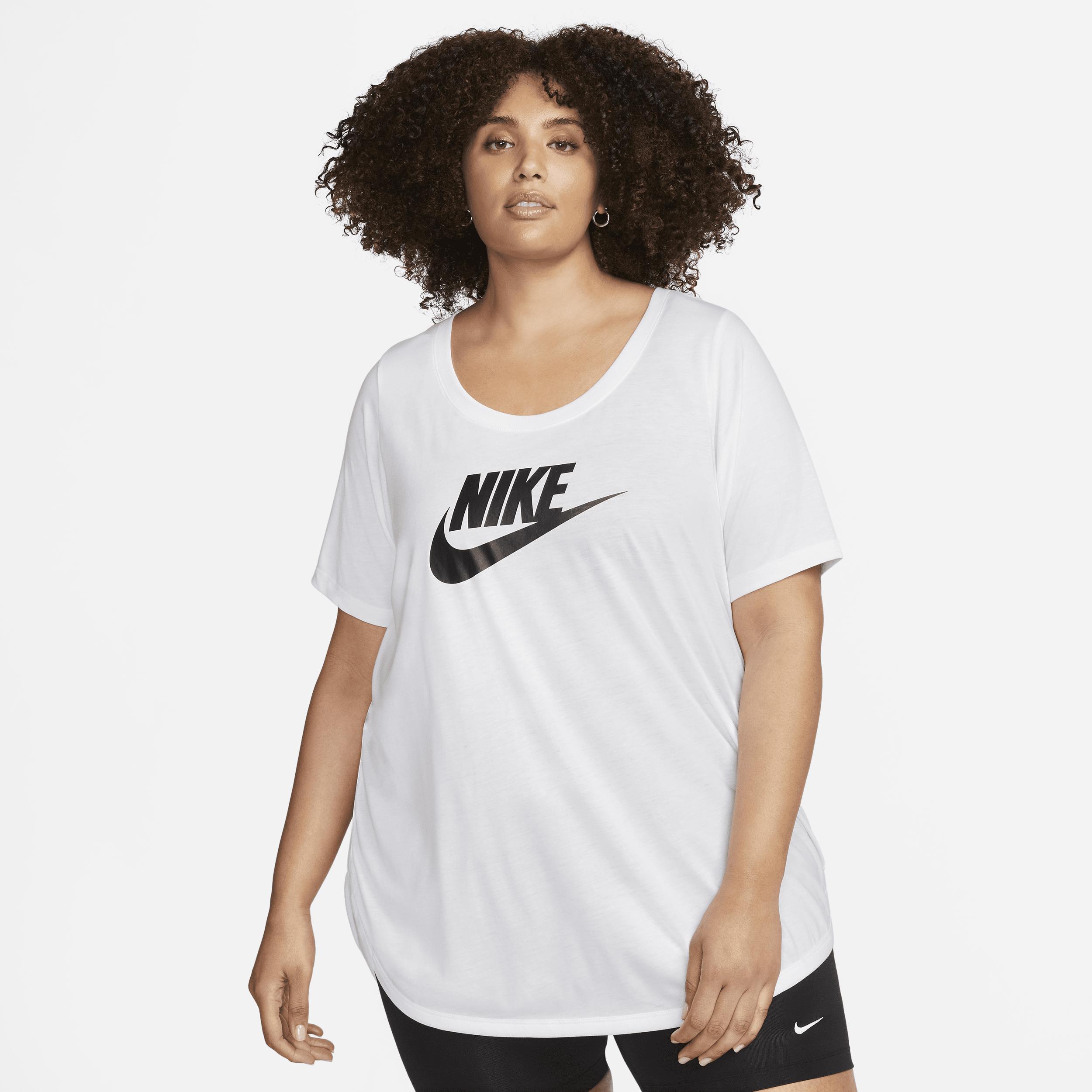 Women's Nike Sportswear Essential Tunic (Plus Size) in White, Size: 1X  Product Image