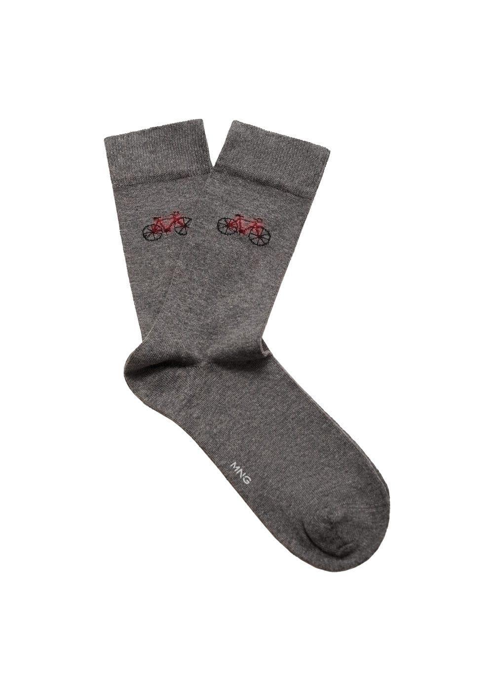 MANGO MAN - Cotton bike socks greyMen Product Image