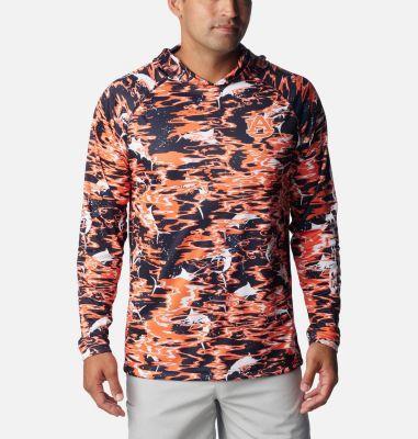 Columbia Men's Collegiate PFG Super Terminal Tackle Hoodie - Auburn- Product Image