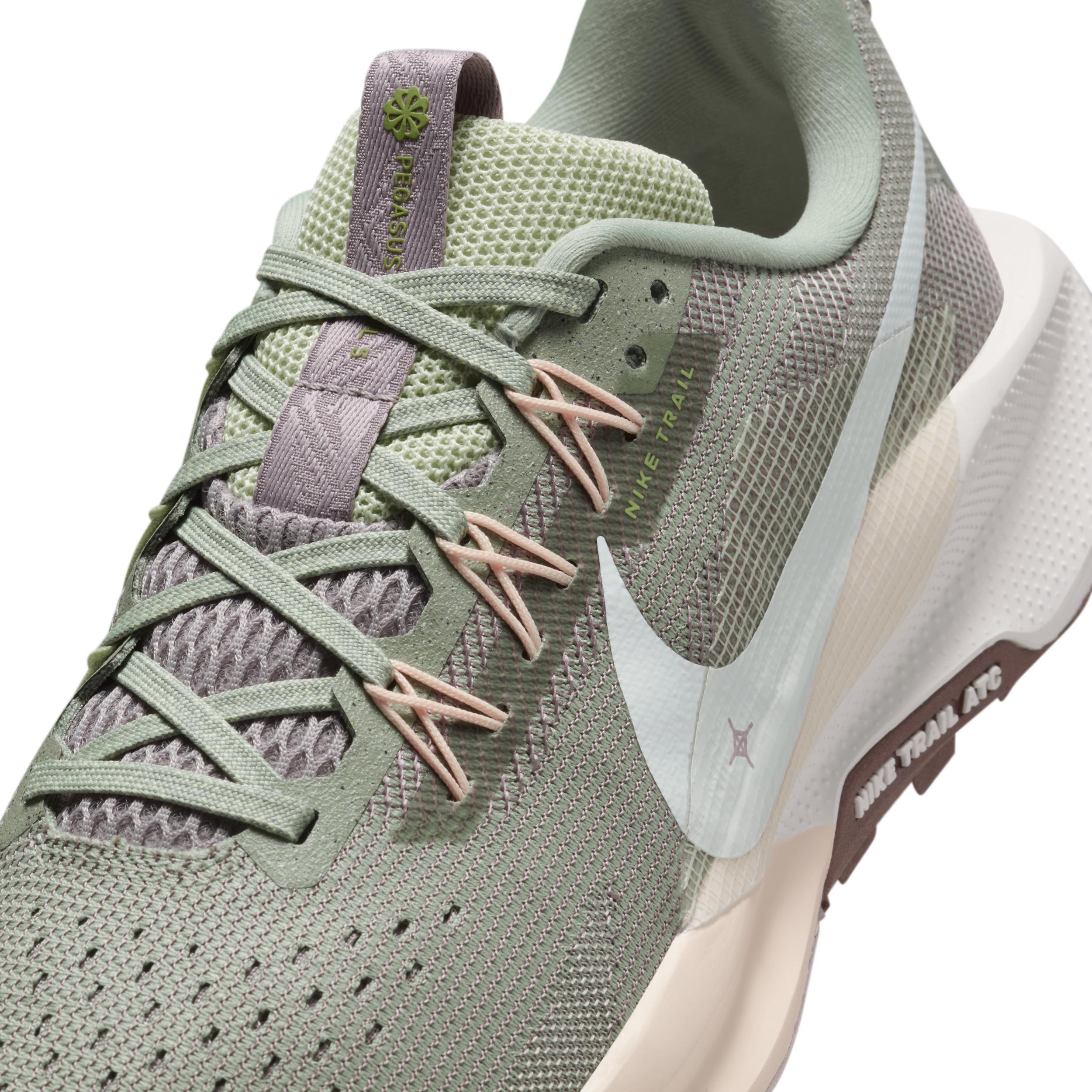 Nike Womens Nike Reactx Pegasus Trail 5 - Womens Running Shoes Jade Horizon/Sail/Crimson Tint Product Image