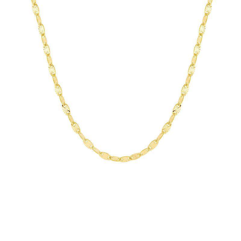 PRIMROSE 24k Gold Plated Valentino Chain Necklace, Womens Yellow Product Image