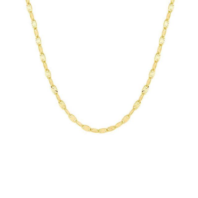 PRIMROSE 24k Gold Plated Valentino Chain Necklace, Womens Yellow Product Image