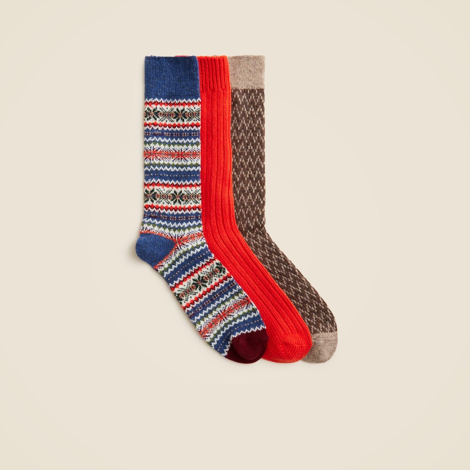 Lambswool-blend socks three-pack Product Image