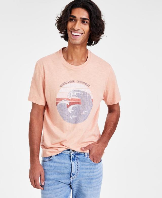 Sun + Stone Mens Catch the Waves Graphic T-Shirt, Created for Macys Product Image