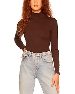 Susana Monaco Fitted Turtleneck Tee Product Image