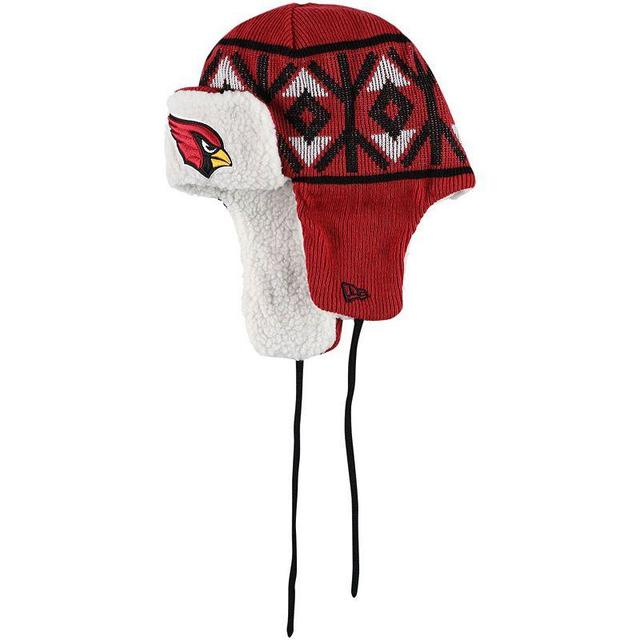 Mens New Era Cardinal Arizona Cardinals Knit Trapper Hat Product Image