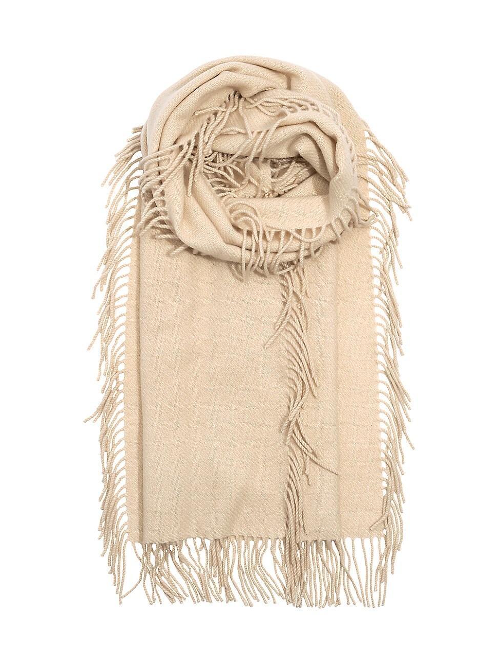 Womens Fringed Cashmere Wrap Product Image