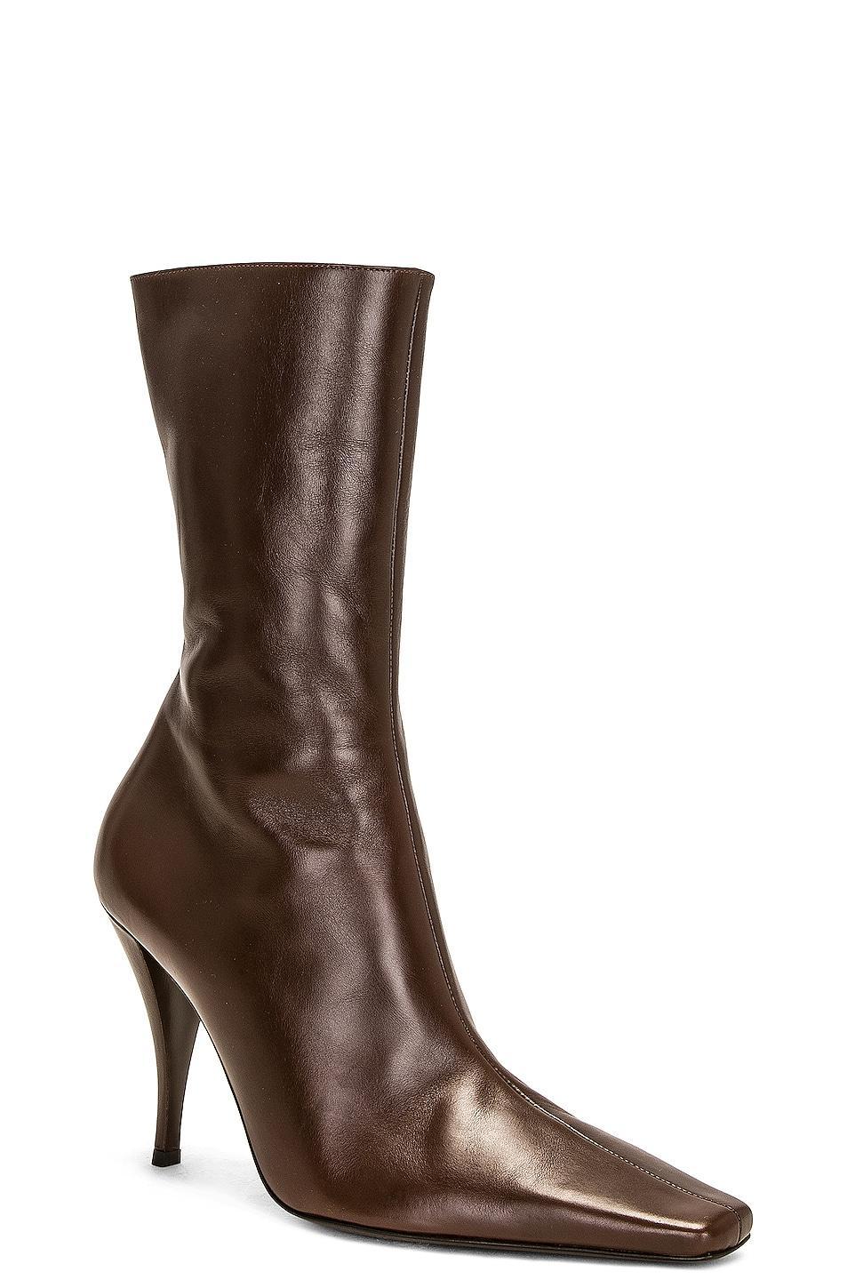 The Row Shrimpton High Boot in Noisette - Brown. Size 37 (also in ). Product Image