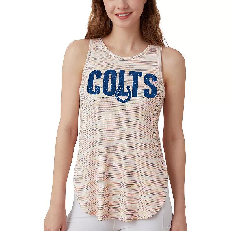 Womens Concepts Sport Indianapolis Colts Sunray Multicolor Tri-Blend Tank Top Product Image