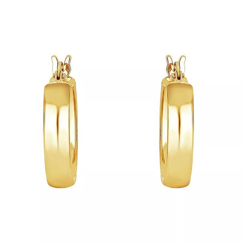 Style Your Way Oval Hoop Earrings, Womens, Gold Tone Product Image