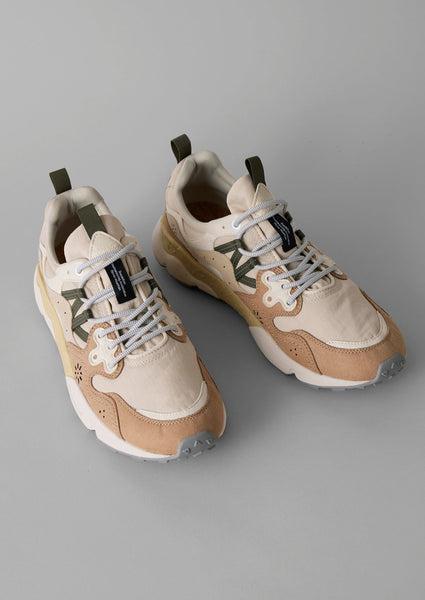 Flower Mountain Yamano Kaiso Panelled Sneakers | Ecru/Beige Product Image