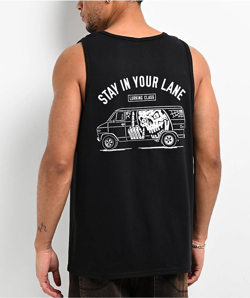 Lurking Class by Sketchy Tank Vannin Black Tank Top Product Image