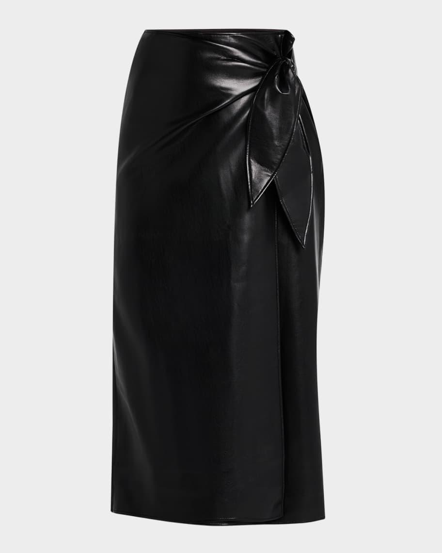 Ogden Faux Leather Wrap Skirt product image