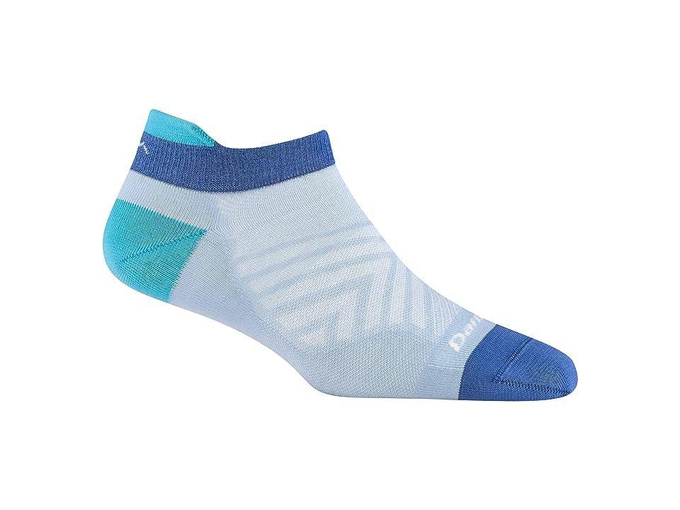 Darn Tough Vermont Run No Show Tab Ultra-Lightweight (Sky) Women's Crew Cut Socks Shoes Product Image