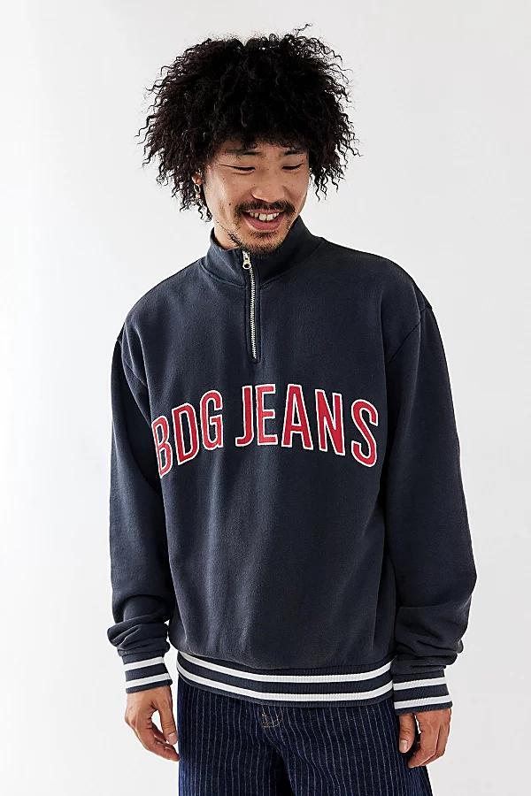 BDG Navy Applique Sweatshirt Mens at Urban Outfitters product image