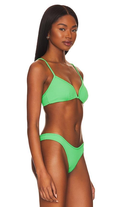 L*SPACE Helena Bikini Top in Yellow. - size M (also in L, S, XL) Product Image