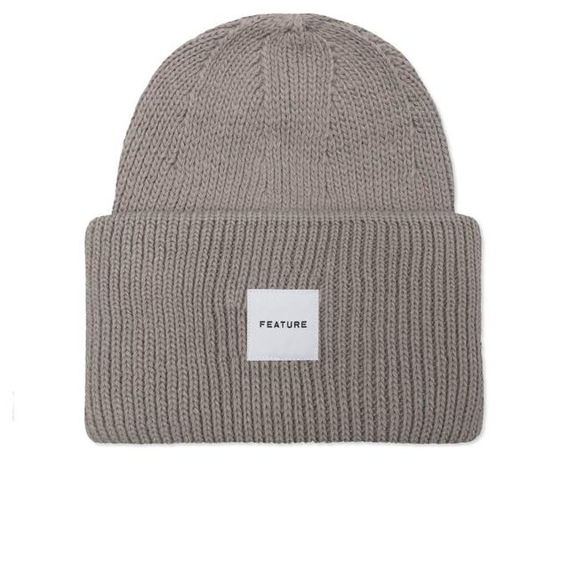 Oversized Beanie - Beige Male Product Image