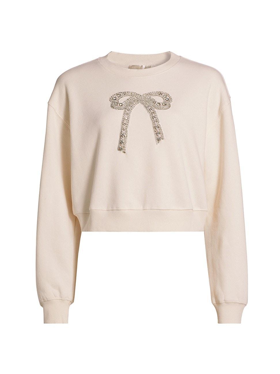 Womens Embellished Fleece Rylan Sweatshirt Product Image