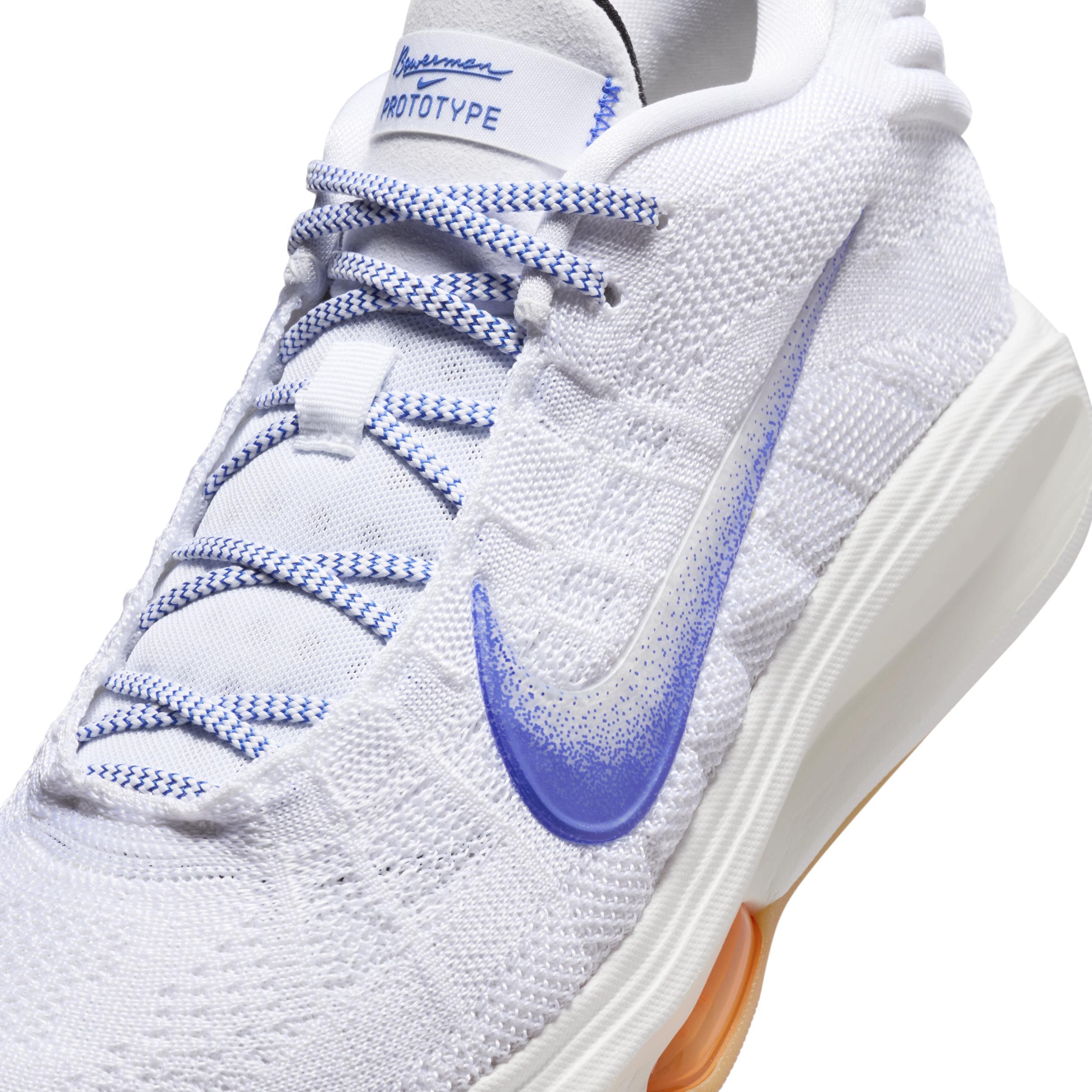 Nike Mens Nike G.T. Hustle 3 - Mens Basketball Shoes White/Orange/Blue Product Image