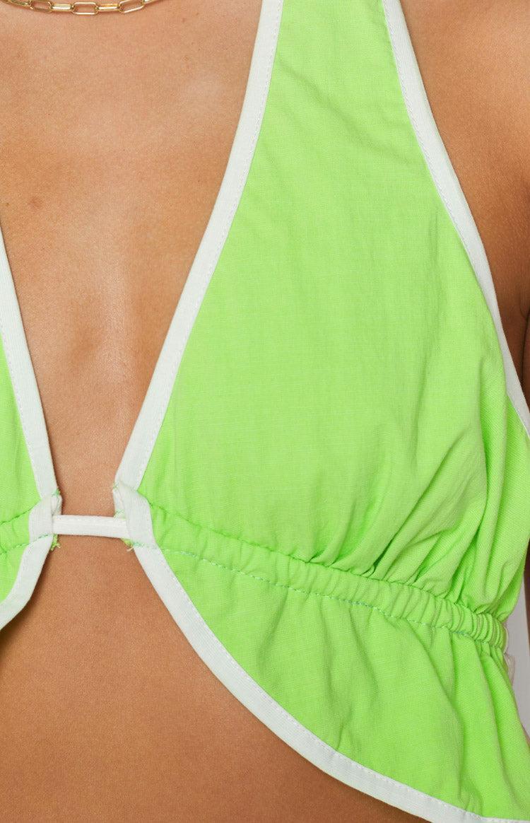 Rita Green Halter Top Product Image