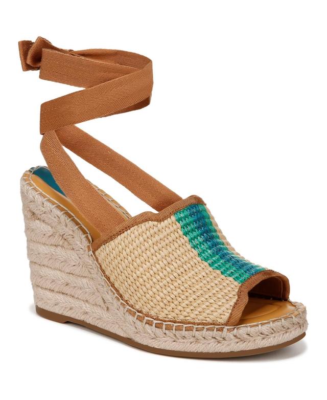 Franco Sarto Womens Sierra Espadrille Wedge Sandals - White Product Image