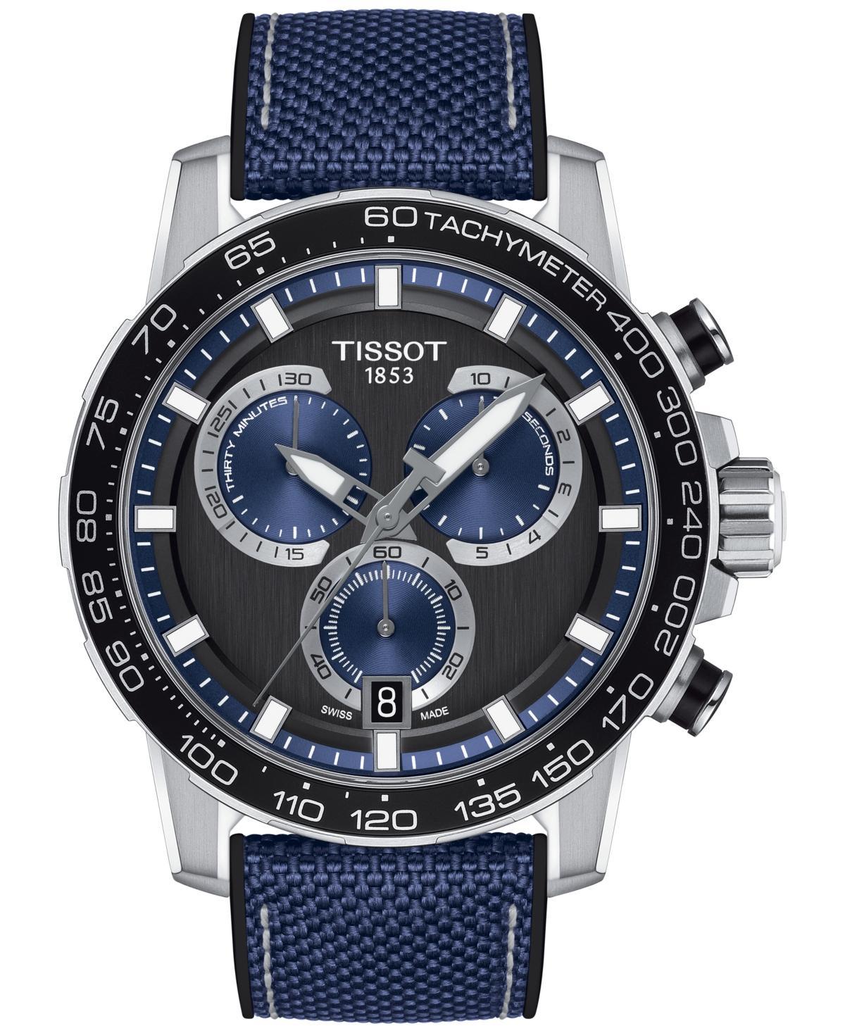 Tissot Mens Supersport Chronograph Beige Fabric Strap Watch Product Image