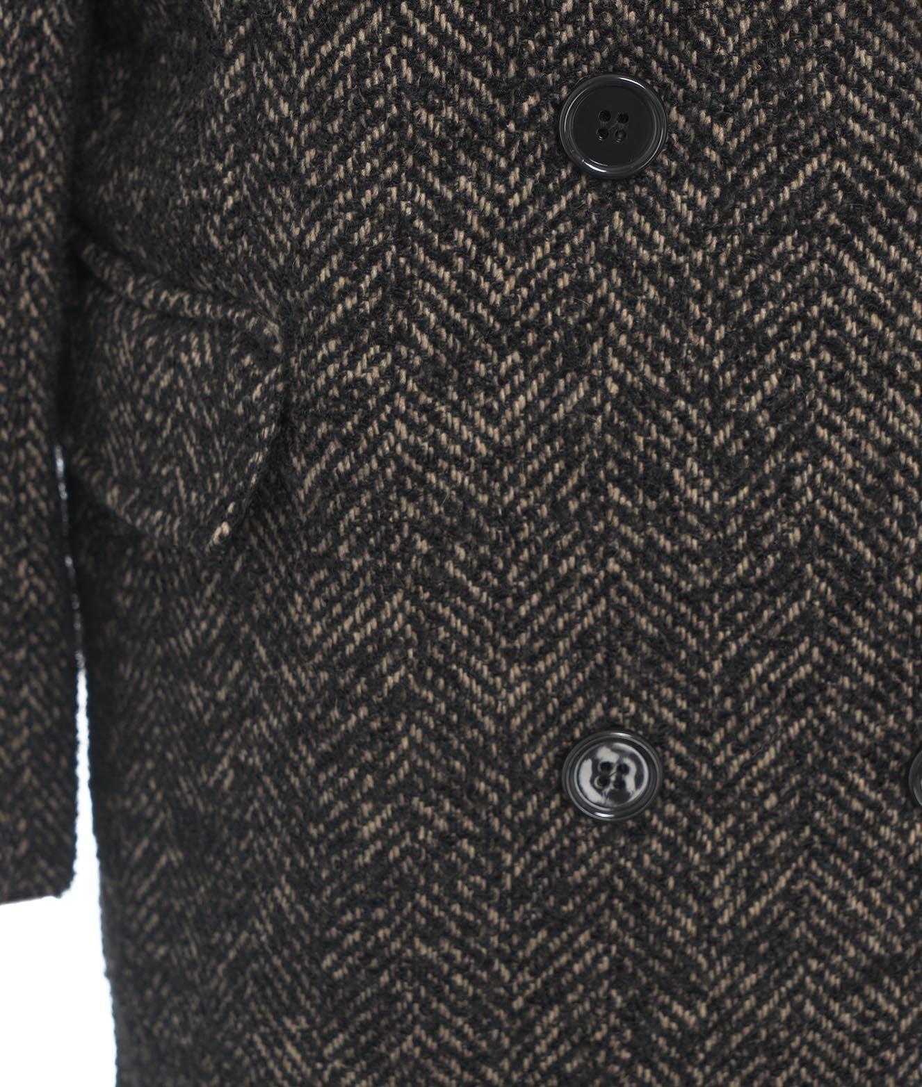 Herringbone boucle coat Product Image