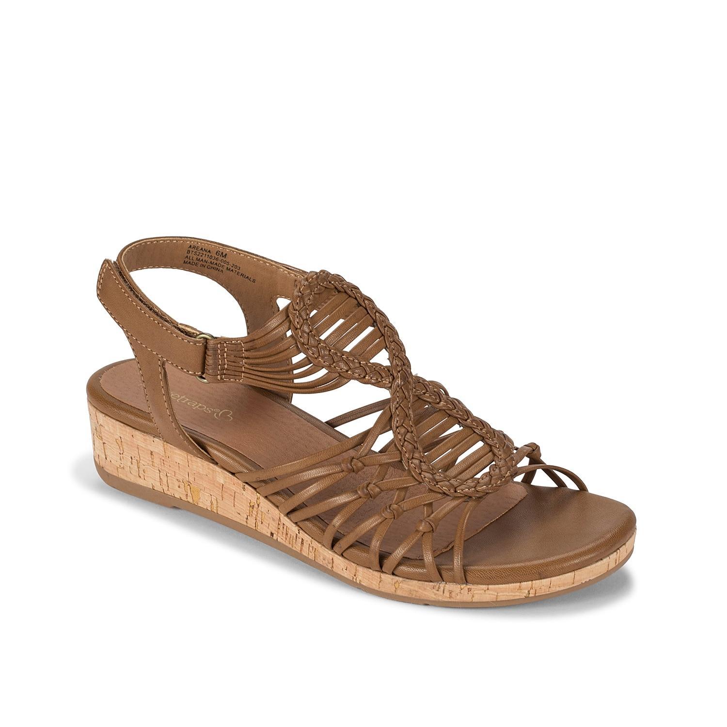 Baretraps Areana Womens Wedge Sandals Lt Brown Product Image