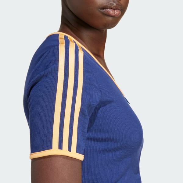 adidas Originals Rib Short Sleeve Full-Zip Top Product Image