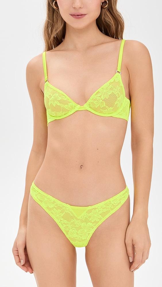 Fleur du Mal Le Stretch Lace Thong | Shopbop Product Image