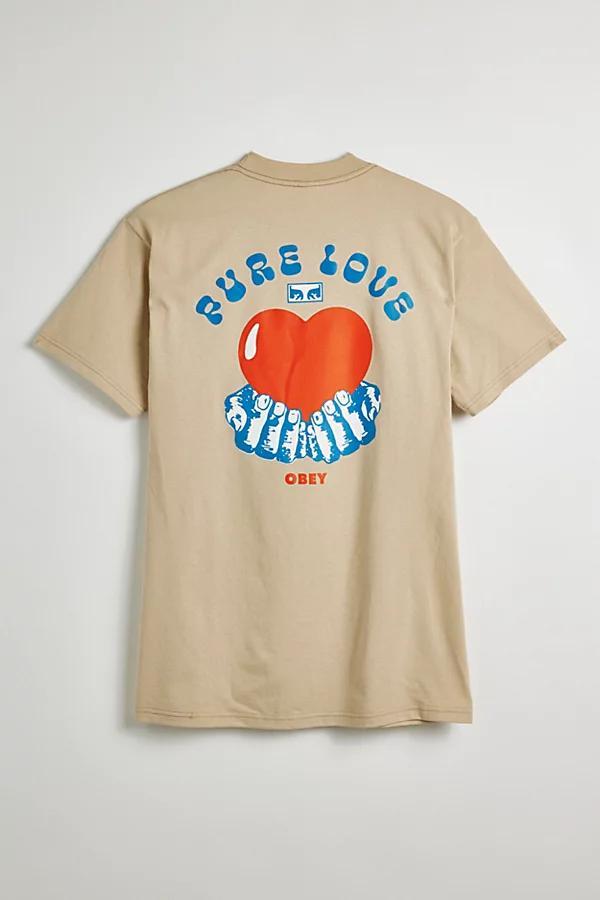 OBEY Pure Love Tee Mens at Urban Outfitters Product Image