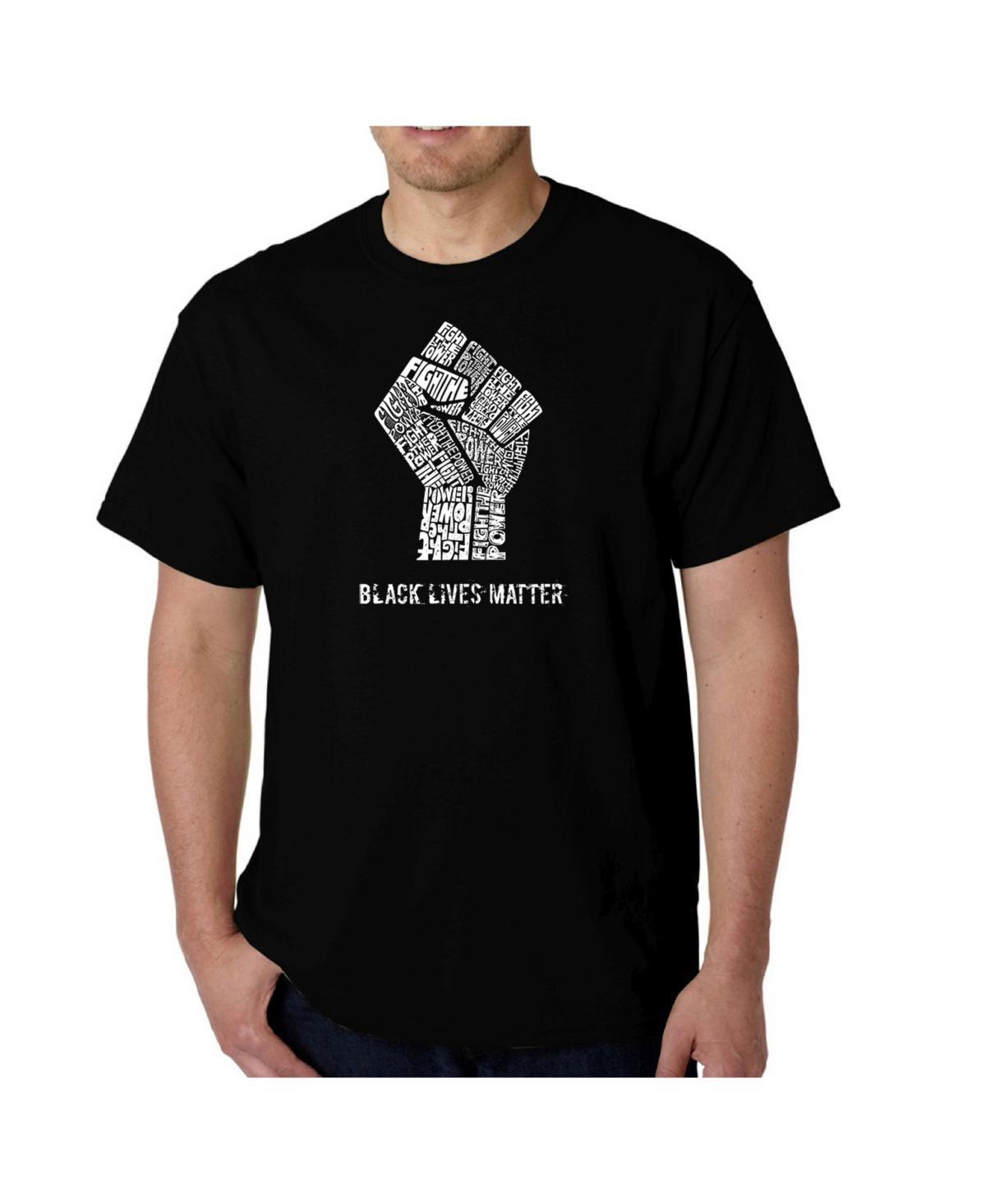 La Pop Art Mens Black Lives Matter Word Art T-Shirt Product Image