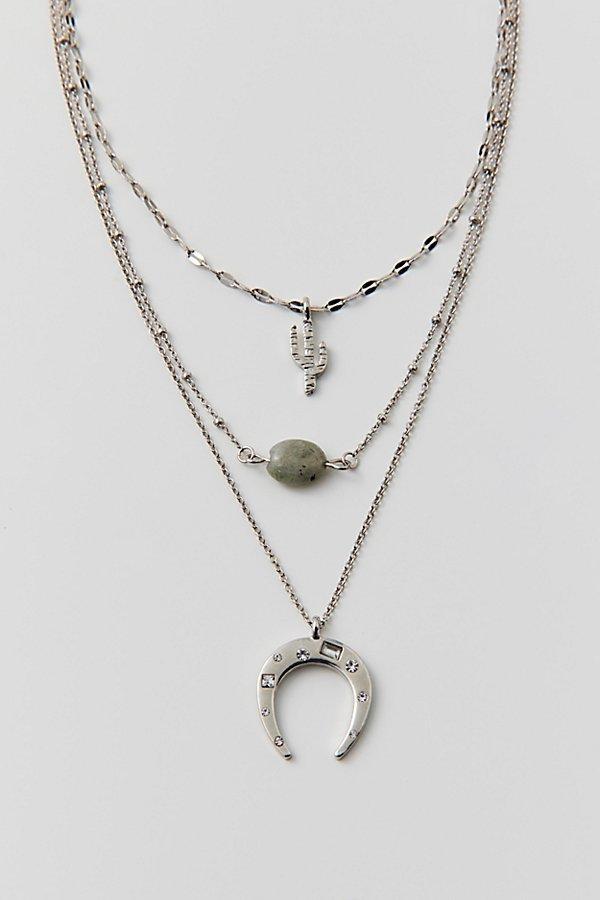 Icon Layered Necklace Womens at Urban Outfitters Product Image