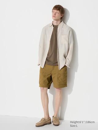 Mens Geared Shorts (8) with Water-Repellent Brown XS UNIQLO US Product Image