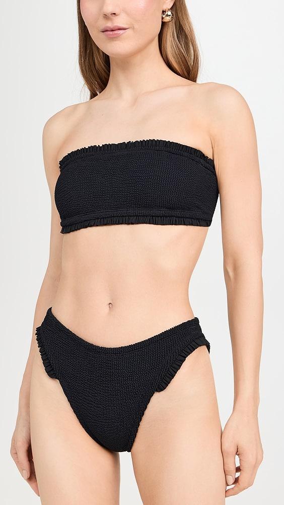 Hunza G Tracey Frill Bikini Set | Shopbop Product Image