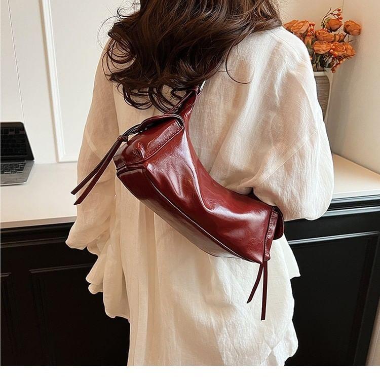 Multi-Pocket Faux Leather Tote Bag product image