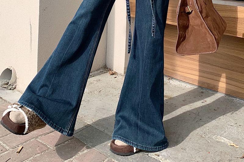 High Rise Washed Wide Leg Jeans Product Image