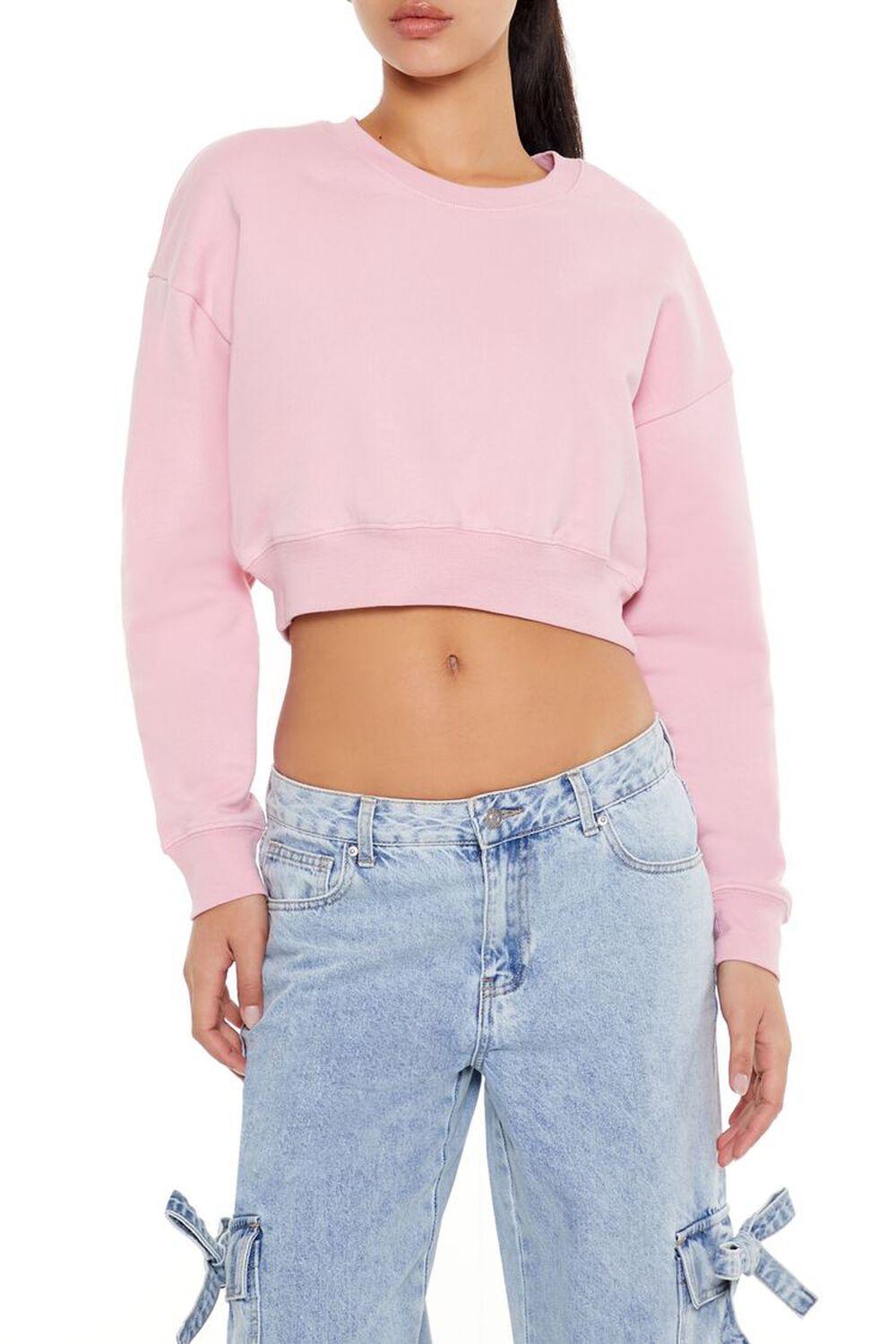 Cropped Fleece Pullover | Forever 21 Product Image