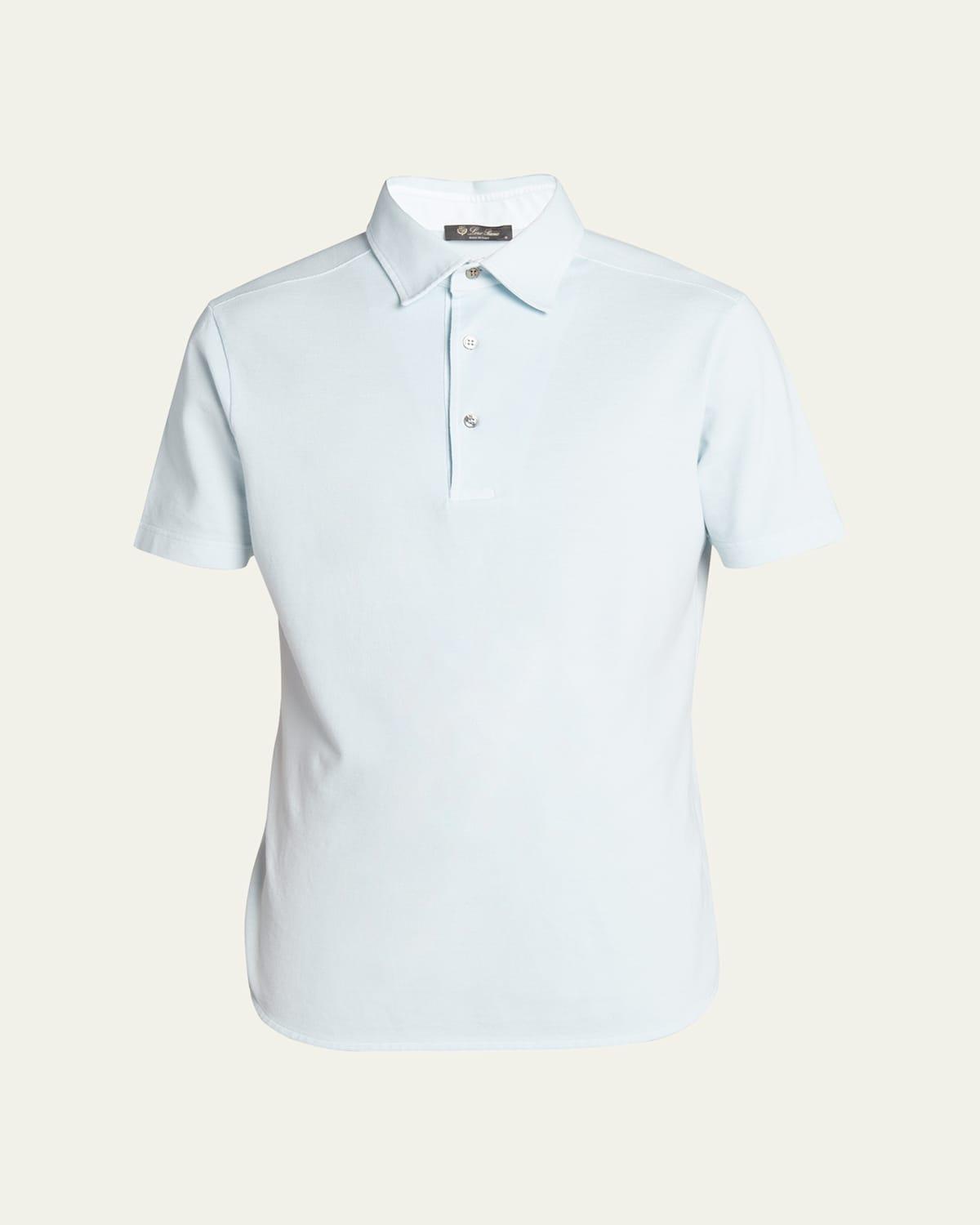 Mens Piqu Dyed Polo Shirt Product Image