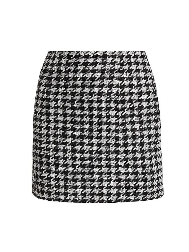 Womens First Wife Houndstooth A-Line Miniskirt Product Image