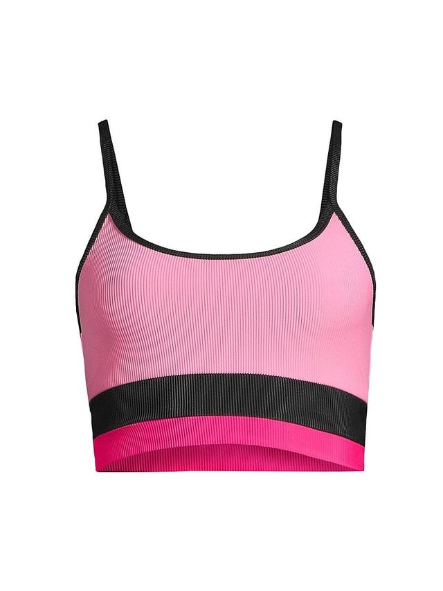 BEACH RIOT Eva Bikini Top in Pink. Product Image