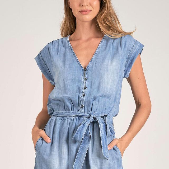 Romper Short Sleeve V Neck Product Image