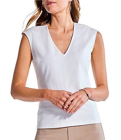 NIC  ZOE Perfect Soft Knit V-Neck Sleeveless Layering Tank Product Image