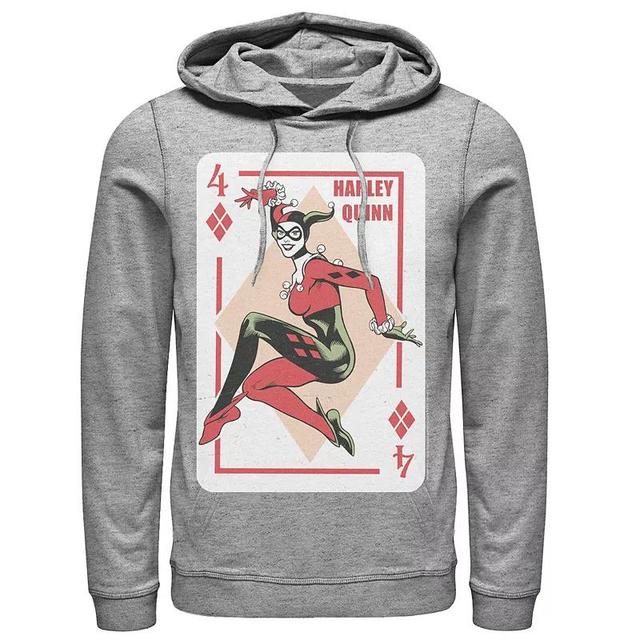 Mens DC Comics Harley Quinn Playing Card Hoodie Product Image