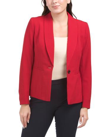 Shawl Collar Jacket for Women | Polyester/Elastane Product Image