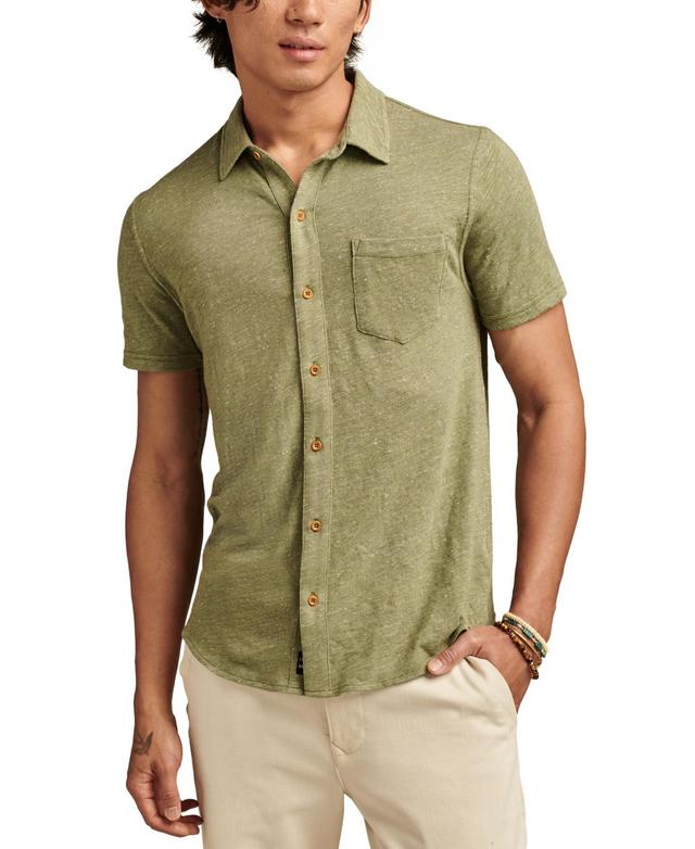 Lucky Brand Mens Linen Short Sleeve Button Down Shirt Product Image