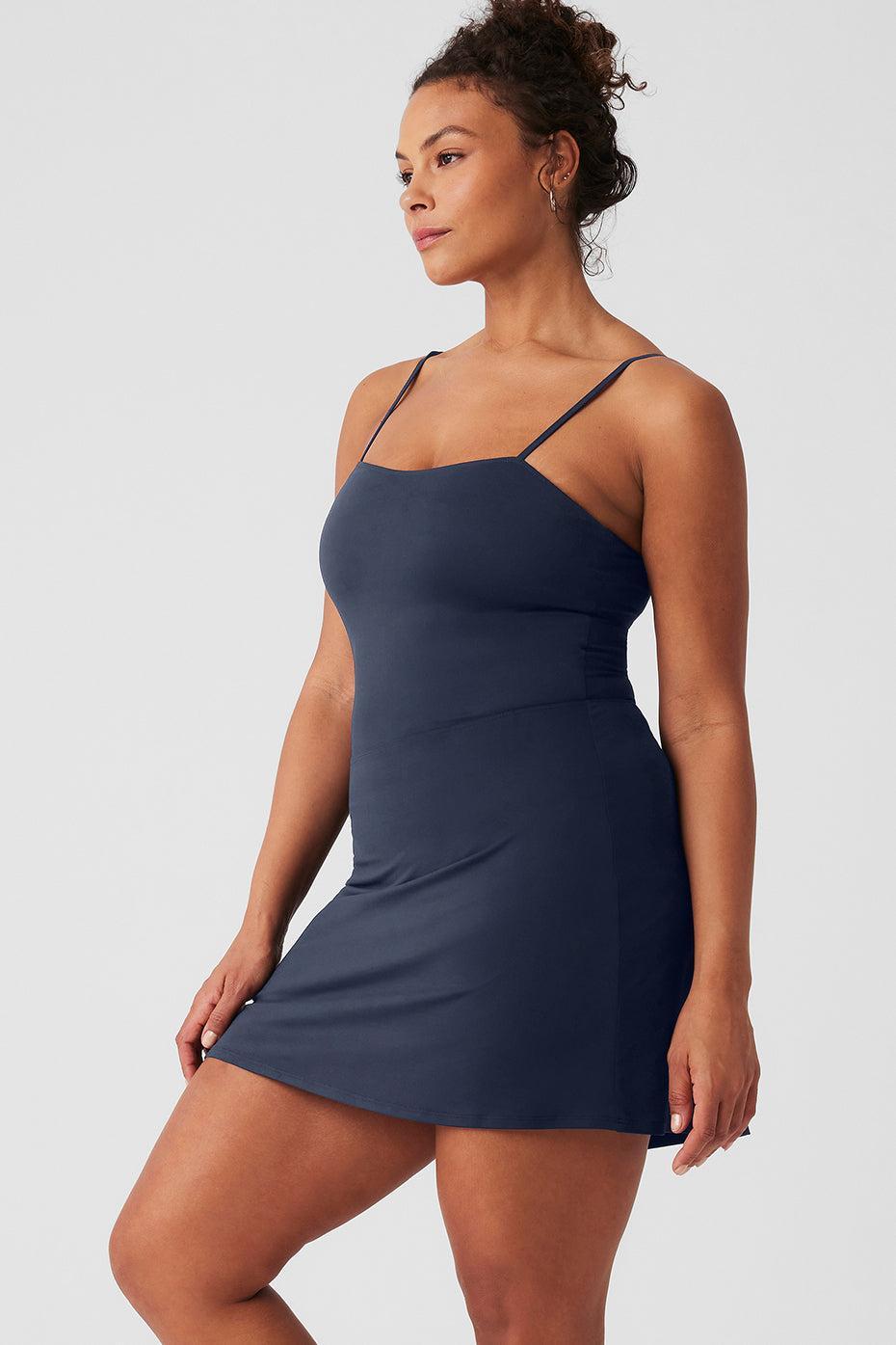 Alosoft Courtside Tennis Dress - Navy Female Product Image