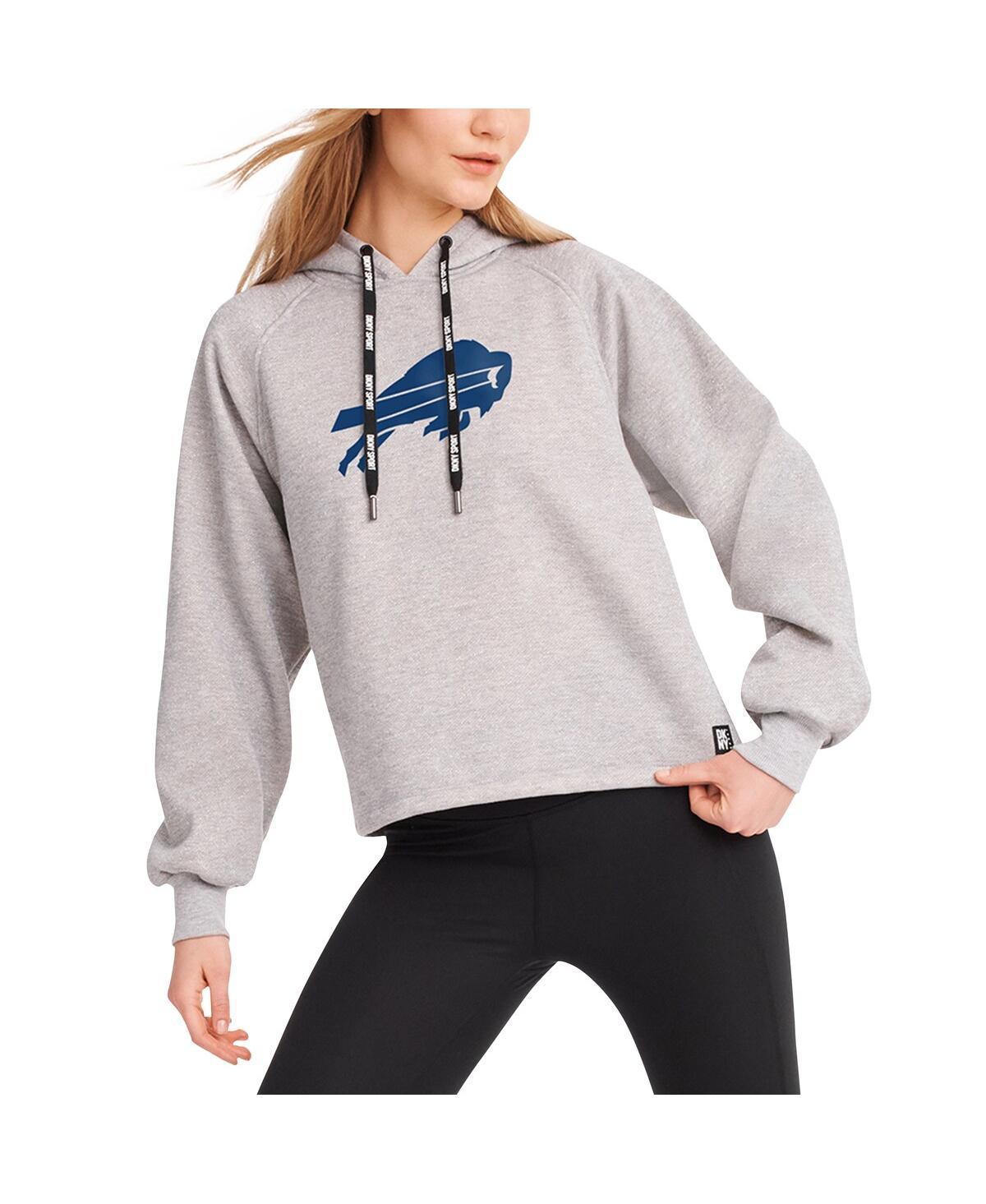 Womens Dkny Sport Heather Gray Buffalo Bills Debbie Dolman Raglan Pullover Hoodie Product Image