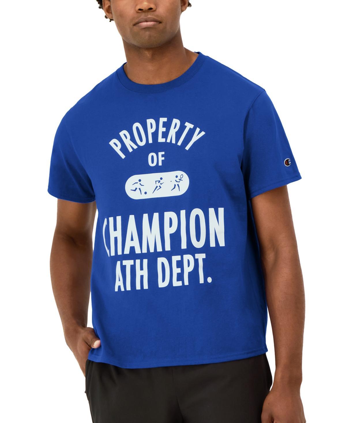 Champion Mens Classic Athletic Department Logo T-Shirt Product Image